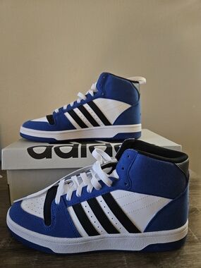 adidas Break Start Mid J IH7978 Unisex Kids Basketball Mid Top Sneakers Blue 6.5